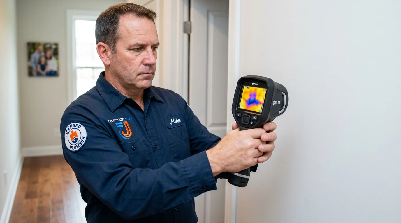 Thermal imaging leak detection by Johns Plumbing LLC in Carl Junction